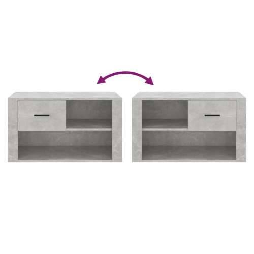 Ormarić za cipele boja betona 80x35x45 cm konstruirano drvo - Beton siva 1 Cijena