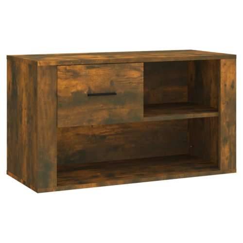 Ormarić za cipele dimljeni hrast 80x35x45 cm konstruirano drvo - Dimljeni hrast 1 Cijena