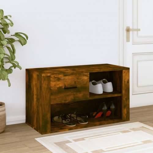 Ormarić za cipele dimljeni hrast 80x35x45 cm konstruirano drvo - Dimljeni hrast 1 Cijena