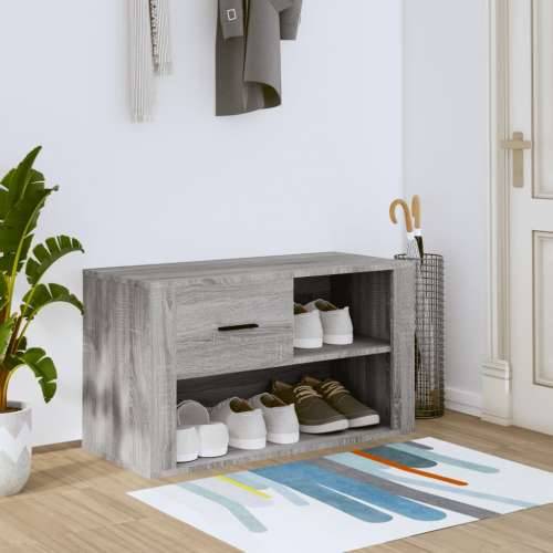 Ormarić za cipele sivi hrast 80x35x45 cm konstruirano drvo - Sivi hrast sonoma 1 Cijena