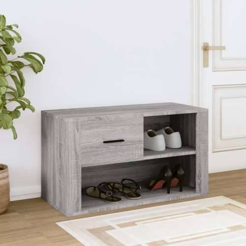 Ormarić za cipele sivi hrast 80x35x45 cm konstruirano drvo - Sivi hrast sonoma 1 Cijena