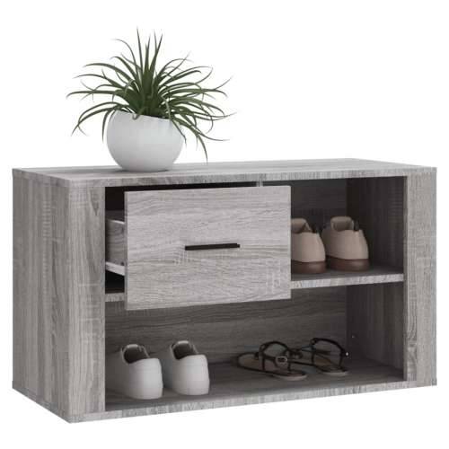 Ormarić za cipele sivi hrast 80x35x45 cm konstruirano drvo - Sivi hrast sonoma 1 Cijena