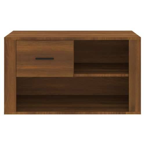 Ormarić za cipele smeđi hrast 80x35x45 cm konstruirano drvo - Smeđi hrast 1 Cijena
