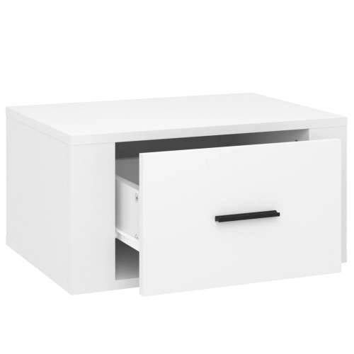 Zidni noćni ormarić bijeli visokog sjaja 50x36x25 cm - Visoko sjajno bijela 1 Cijena