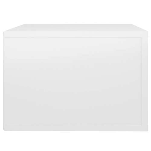 Zidni noćni ormarić bijeli visokog sjaja 50x36x25 cm - Visoko sjajno bijela 1 Cijena