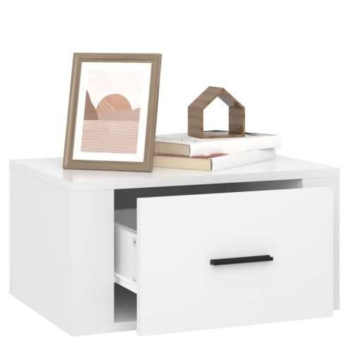 Zidni noćni ormarići 2 kom visoki sjaj bijeli 50x36x25 cm - Visoko sjajno bijela 2 Cijena