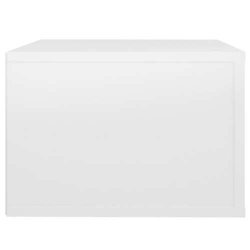 Zidni noćni ormarići 2 kom visoki sjaj bijeli 50x36x25 cm - Visoko sjajno bijela 2 Cijena