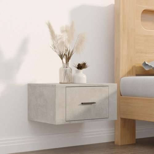 Zidni noćni ormarić siva boja betona 50x36x25 cm - Beton siva 1 Cijena