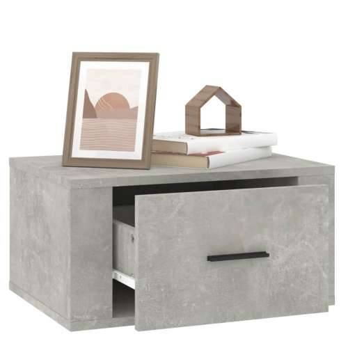Zidni noćni ormarić siva boja betona 50x36x25 cm - Beton siva 1 Cijena
