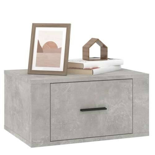 Zidni noćni ormarići 2 kom siva boja betona 50x36x25 cm - Beton siva 2 Cijena