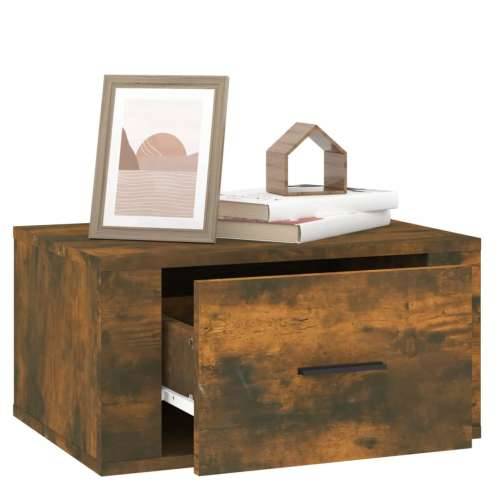 Zidni noćni ormarići 2 kom dimljenog hrasta 50x36x25 cm - Dimljeni hrast 2 Cijena