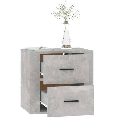 Zidni noćni ormarić siva boja betona 50x36x47 cm - Beton siva 1 Cijena