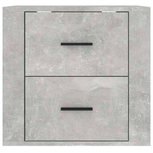 Zidni noćni ormarić siva boja betona 50x36x47 cm - Beton siva 1 Cijena