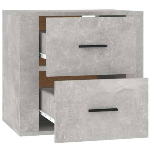 Zidni noćni ormarić siva boja betona 50x36x47 cm - Beton siva 1 Cijena