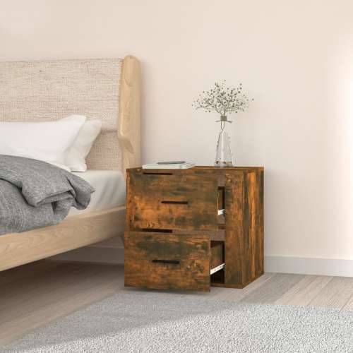 Zidni noćni ormarić boja dimljenog hrasta 50x36x47 cm - Dimljeni hrast 1 Cijena
