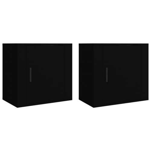 Zidni noćni ormarići 2 kom Crna 50x36x47 cm - Crna 2 Cijena