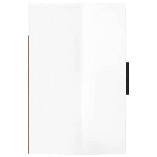 Zidni noćni ormarić bijeli visokog sjaja 50x36x47 cm - Visoko sjajno bijela 1 Cijena
