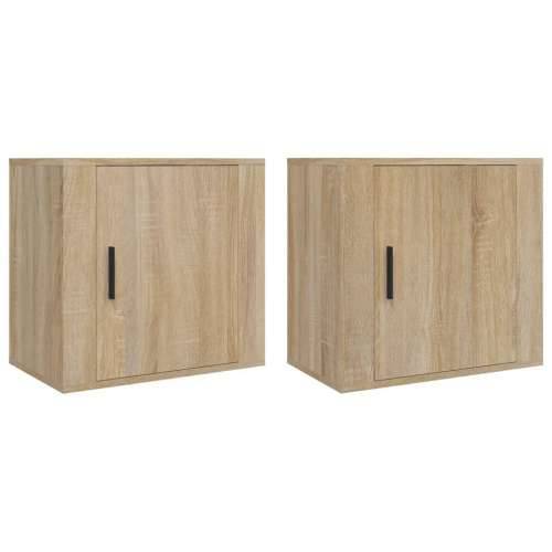 Zidni noćni ormarići 2 kom boja hrasta sonome 50x30x47 cm - sonoma hrast 2 Cijena