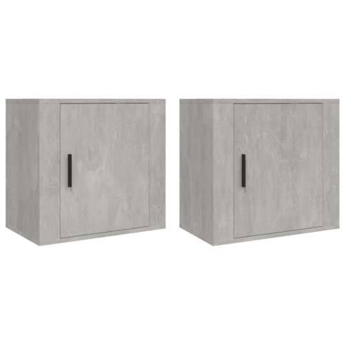 Zidni noćni ormarići 2 kom siva boja betona 50x30x47 cm - Beton siva 2 Cijena