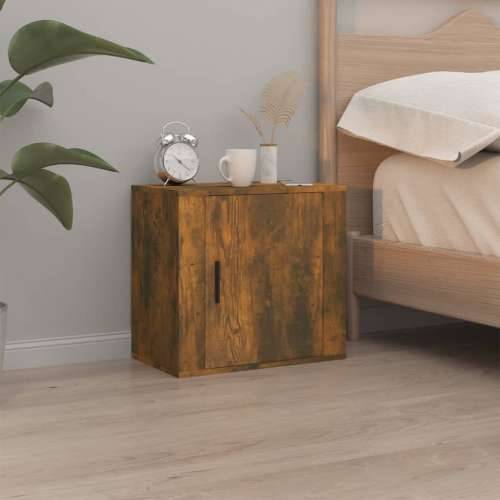 Zidni noćni ormarići 2 kom dimljenog hrasta 50x30x47 cm - Dimljeni hrast 2 Cijena