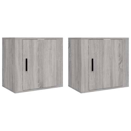 Zidni noćni ormarići 2 kom Boja sivog hrasta sonome 50x30x47 cm - Sivi hrast sonoma 2 Cijena