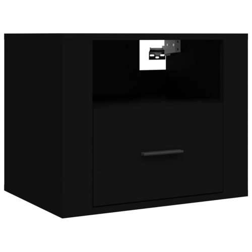 Zidni noćni ormarići 2 kom Crna 50x36x40 cm - Crna 2 Cijena