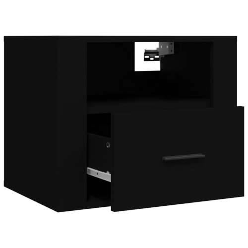 Zidni noćni ormarići 2 kom Crna 50x36x40 cm - Crna 2 Cijena