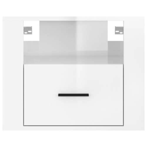 Zidni noćni ormarići 2 kom visoki sjaj bijeli 50x36x40 cm - Visoko sjajno bijela 2 Cijena