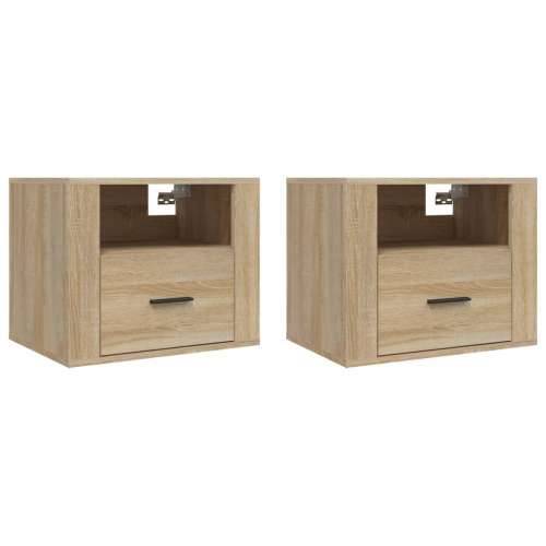 Zidni noćni ormarići 2 kom boja hrasta sonome 50x36x40 cm - sonoma hrast 2 Cijena