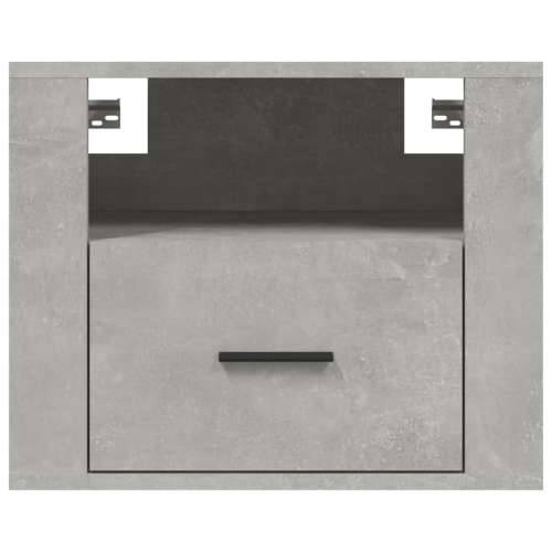 Zidni noćni ormarić siva boja betona 50x36x40 cm - Beton siva 1 Cijena
