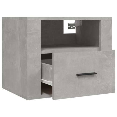 Zidni noćni ormarići 2 kom siva boja betona 50x36x40 cm - Beton siva 2 Cijena
