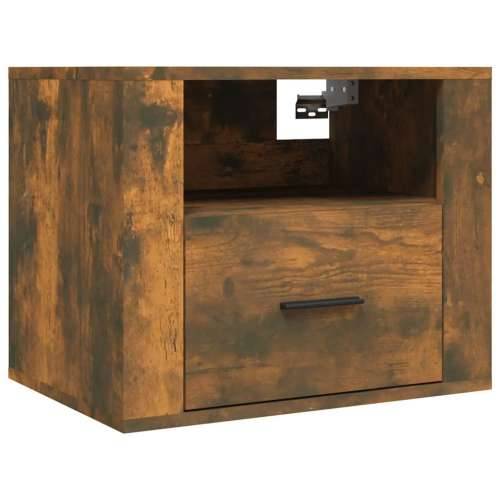 Zidni noćni ormarići 2 kom dimljenog hrasta 50x36x40 cm - Dimljeni hrast 2 Cijena