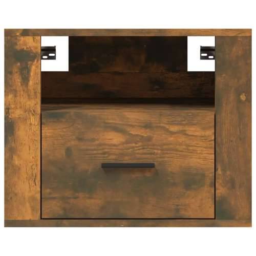 Zidni noćni ormarići 2 kom dimljenog hrasta 50x36x40 cm - Dimljeni hrast 2 Cijena