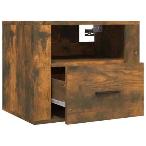 Zidni noćni ormarići 2 kom dimljenog hrasta 50x36x40 cm - Dimljeni hrast 2 Cijena