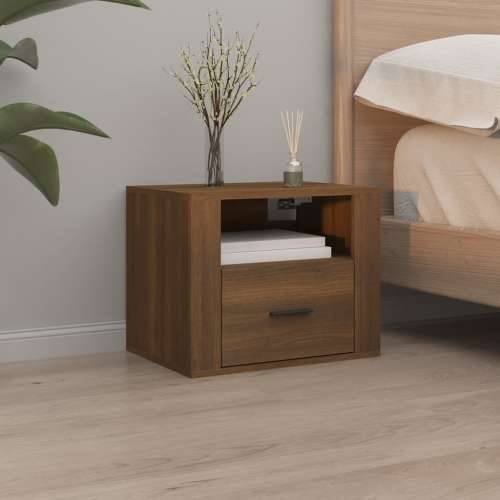 Zidni noćni ormarići 2 kom smeđa boja hrasta 50x36x40 cm - Smeđi hrast 2 Cijena