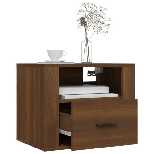 Zidni noćni ormarići 2 kom smeđa boja hrasta 50x36x40 cm - Smeđi hrast 2 Cijena