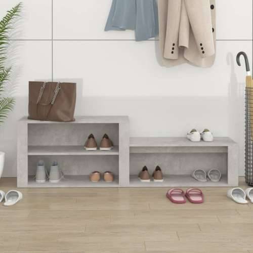 Ormarić za cipele boja betona 150x35x45 cm konstruirano drvo - Beton siva 1 Cijena