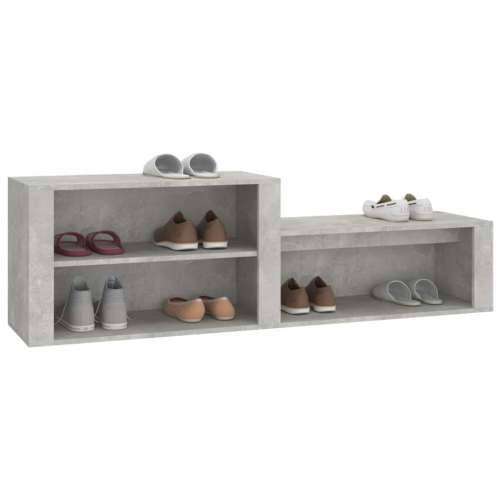 Ormarić za cipele boja betona 150x35x45 cm konstruirano drvo - Beton siva 1 Cijena