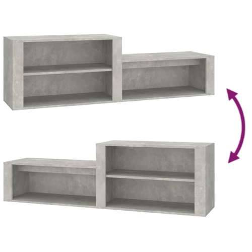 Ormarić za cipele boja betona 150x35x45 cm konstruirano drvo - Beton siva 1 Cijena