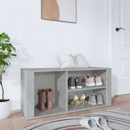 Ormarić za cipele boja betona 100x35x45 cm konstruirano drvo - Beton siva 1 Cijena