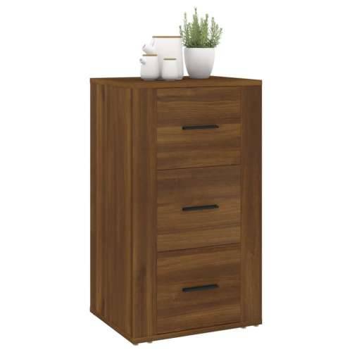 Komoda Smeđi hrast 40 x 33 x 70 cm konstruirano drvo - Smeđi hrast 1 Cijena