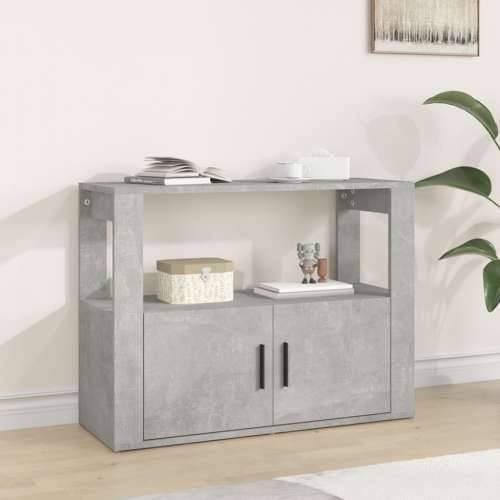 Komoda siva boja betona 80x30x60 cm od konstruiranog drva - Beton siva 1 Cijena