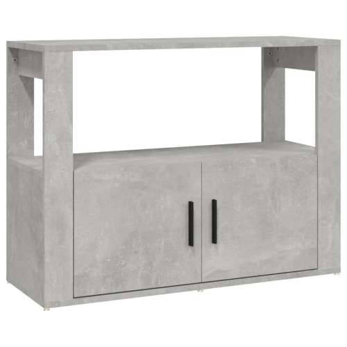 Komoda siva boja betona 80x30x60 cm od konstruiranog drva - Beton siva 1 Cijena