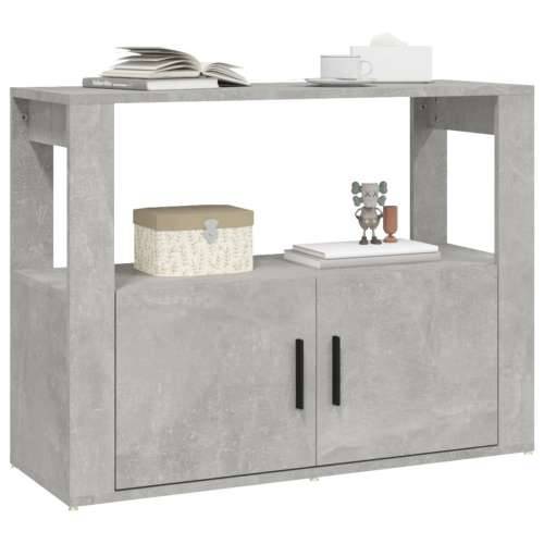 Komoda siva boja betona 80x30x60 cm od konstruiranog drva - Beton siva 1 Cijena