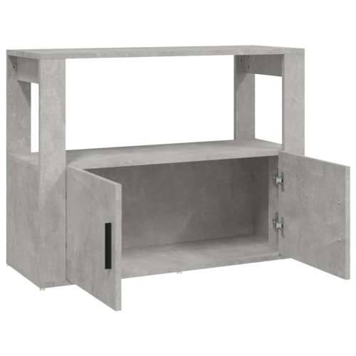 Komoda siva boja betona 80x30x60 cm od konstruiranog drva - Beton siva 1 Cijena