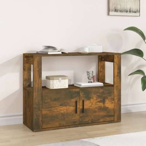 Komoda boja dimljenog hrasta 80x30x60 cm od konstruiranog drva - Dimljeni hrast 1 Cijena