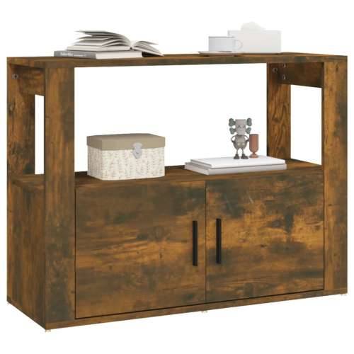 Komoda boja dimljenog hrasta 80x30x60 cm od konstruiranog drva - Dimljeni hrast 1 Cijena