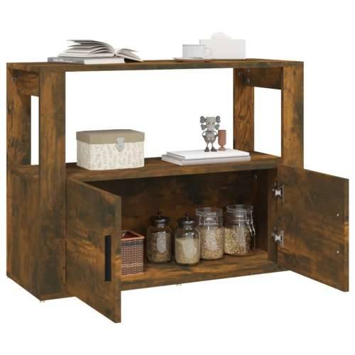 Komoda boja dimljenog hrasta 80x30x60 cm od konstruiranog drva - Dimljeni hrast 1 Cijena