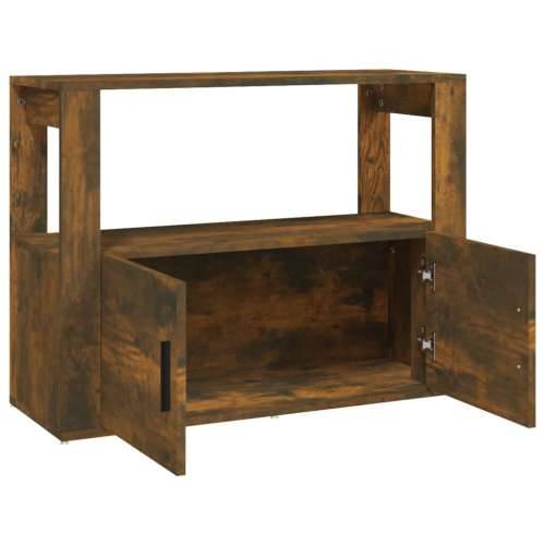 Komoda boja dimljenog hrasta 80x30x60 cm od konstruiranog drva - Dimljeni hrast 1 Cijena