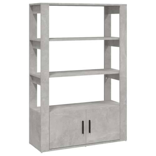 Komoda siva boja betona 80x30x119,5 cm od konstruiranog drva - Beton siva 1 Cijena